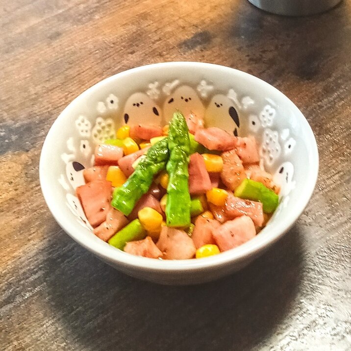 今日はお弁当おかず!アスパラベーコンのバター炒め♪